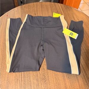 All in Motion Black and Tan Leggings